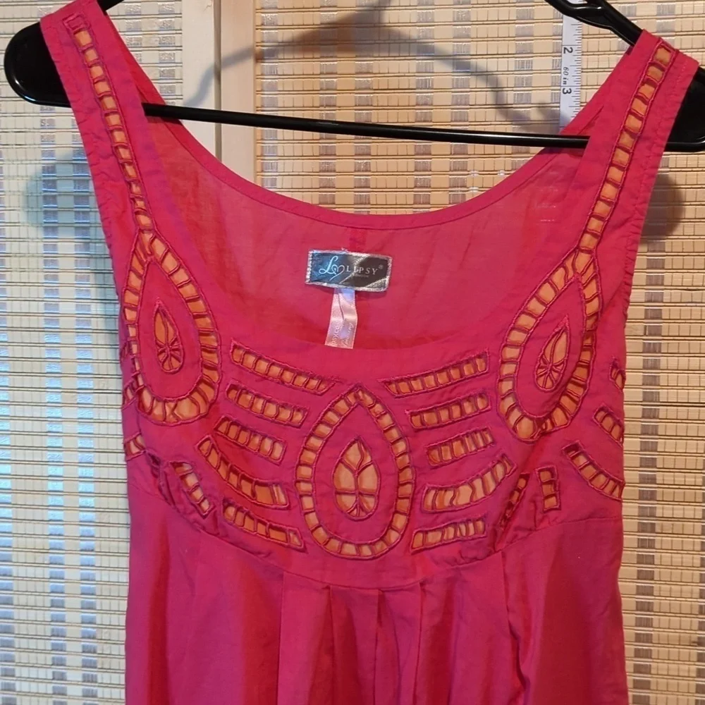 Lipsy pink dress mini SZ 8 EUC - Picture 2 of 4